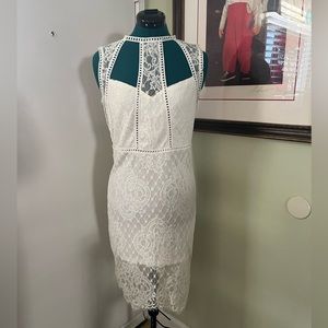 Hot Lacy White Dress